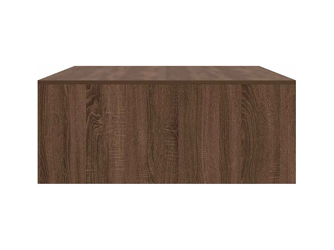 Table basse avec tiroirs chêne marron 100x100x40 cm