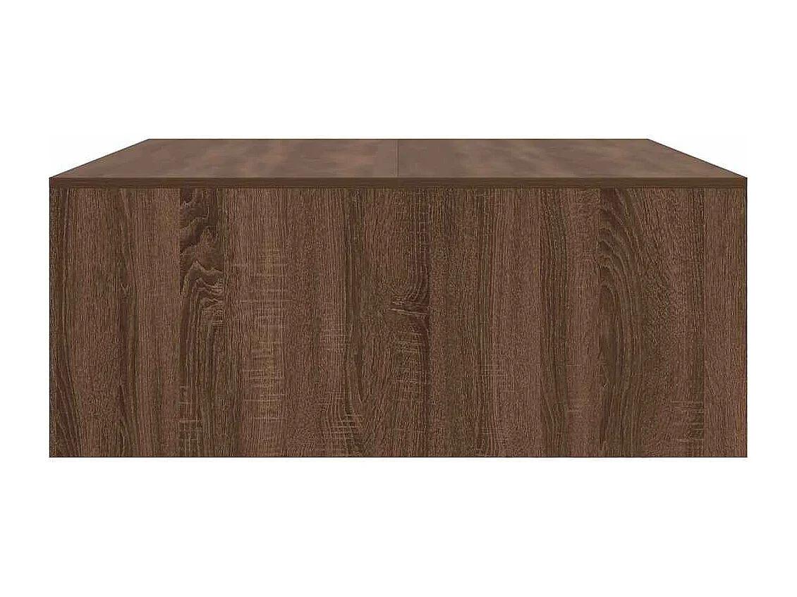 Table basse avec tiroirs chêne marron 100x100x40 cm