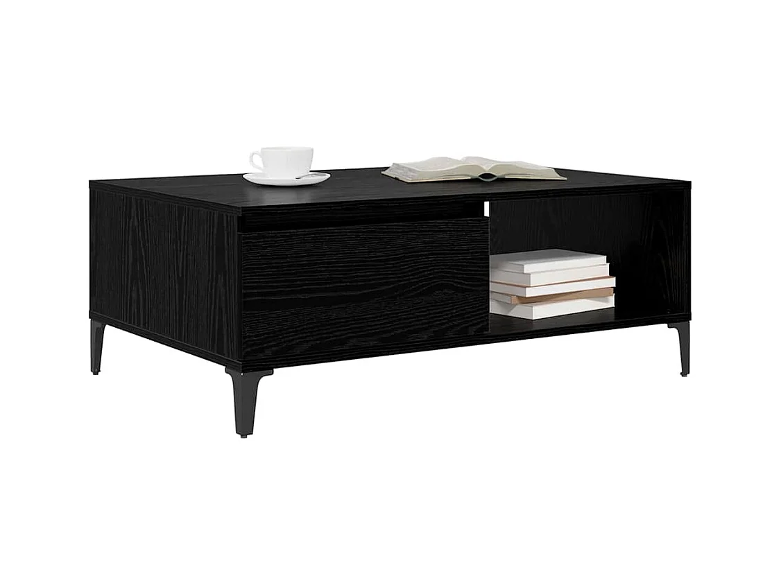 Mesa de centro Carvalho preto 90 x 60 x 35 cm