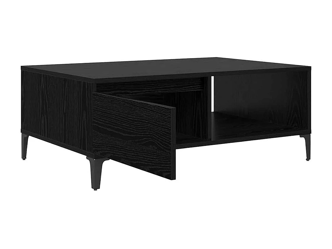 Table basse Chêne noir 90 x 60 x 35 cm Bois d'ingénierie