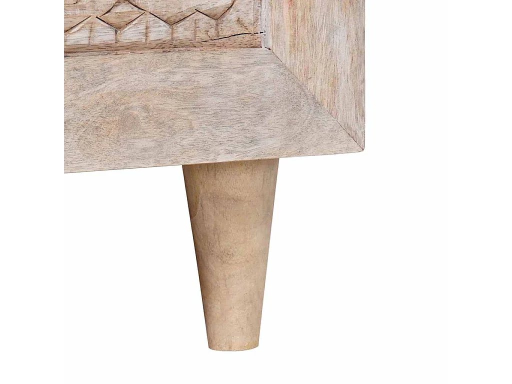 Mesa de centro com gaveta com prateleira Branco 80 x 54 x 40 cm