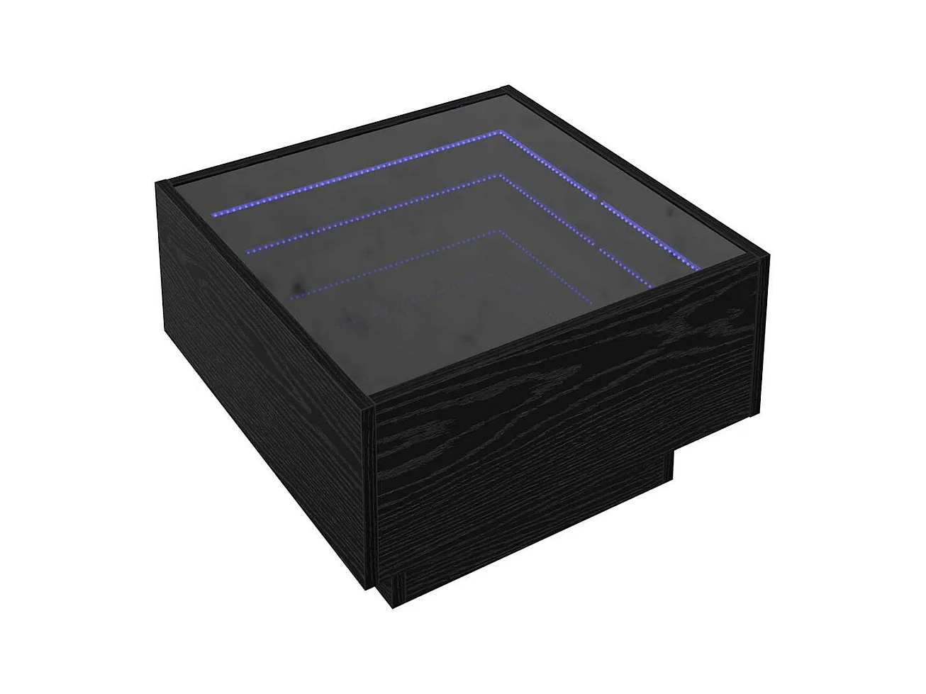 Table basse Chêne noir 50 x 50 x 30 cm Bois d'ingénierie