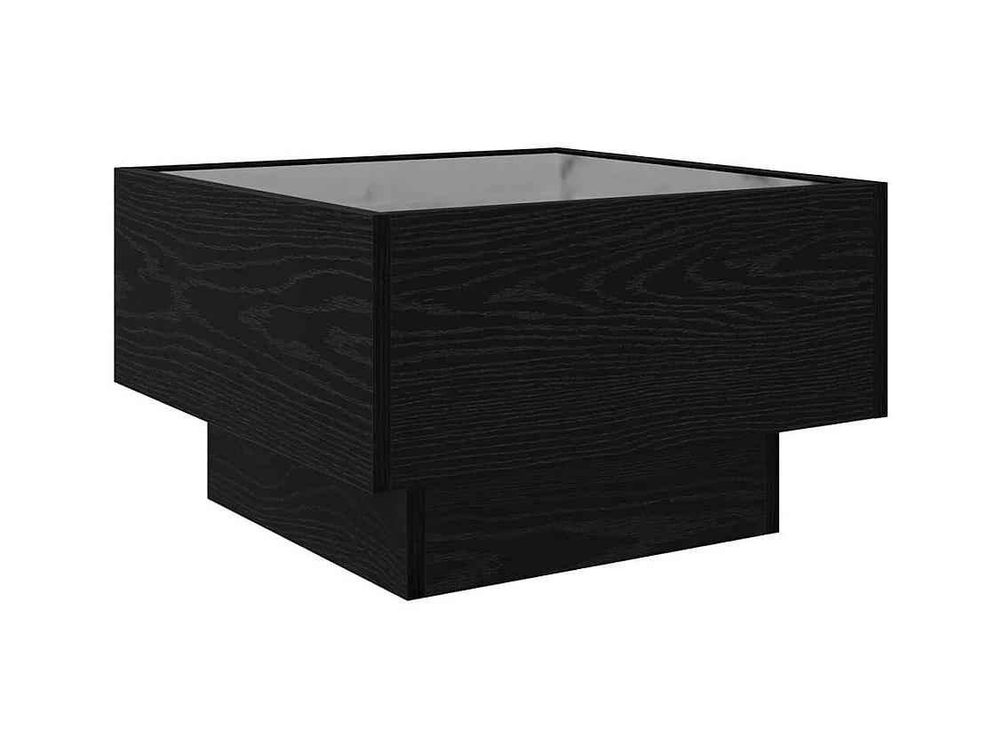 Table basse Chêne noir 50 x 50 x 30 cm Bois d'ingénierie