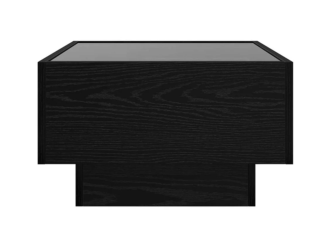 Table basse Chêne noir 50 x 50 x 30 cm Bois d'ingénierie