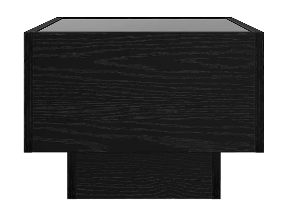 Table basse Chêne noir 50 x 50 x 30 cm Bois d'ingénierie