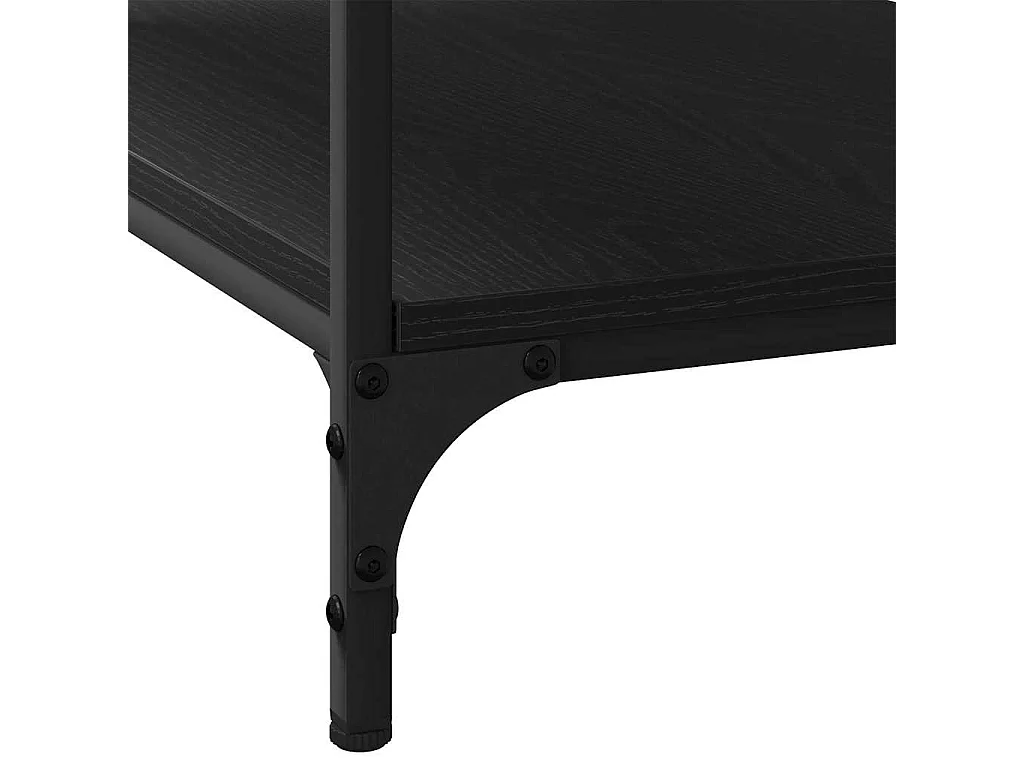 Table basse Chêne noir 80 x 50 x 40 cm Bois d'ingénierie