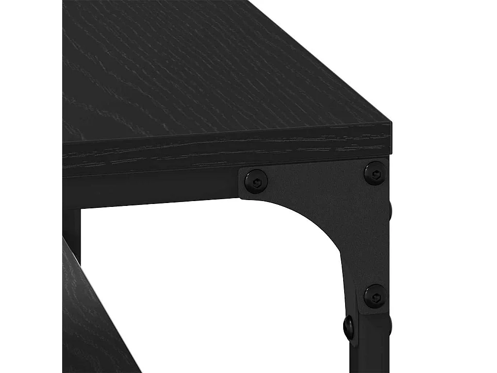 Table basse Chêne noir 80 x 50 x 40 cm Bois d'ingénierie