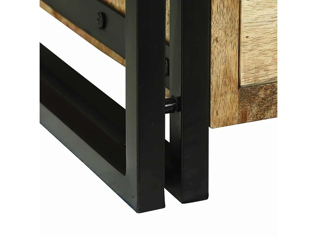 Table basse Marron 90 x 50 x 38 cm Bois de manguier brut massif