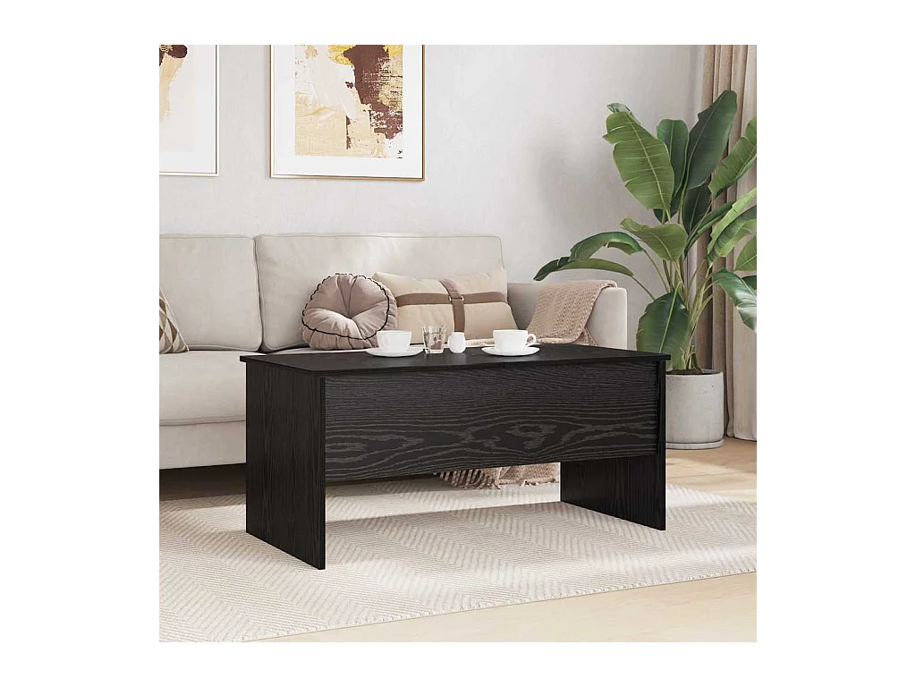 Mesa de centro Carvalho preto 102 x 50,5 x 46,5 cm