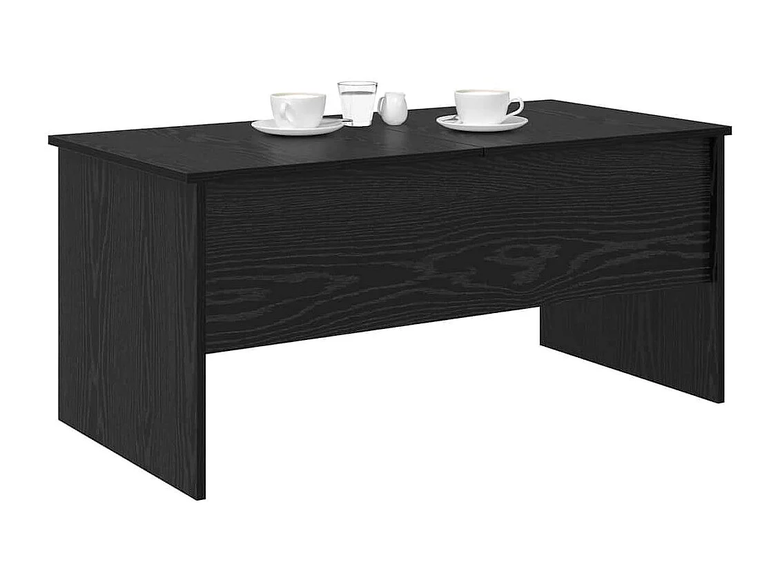 Table basse Chêne noir 102 x 50,5 x 46,5 cm Bois d'ingénierie