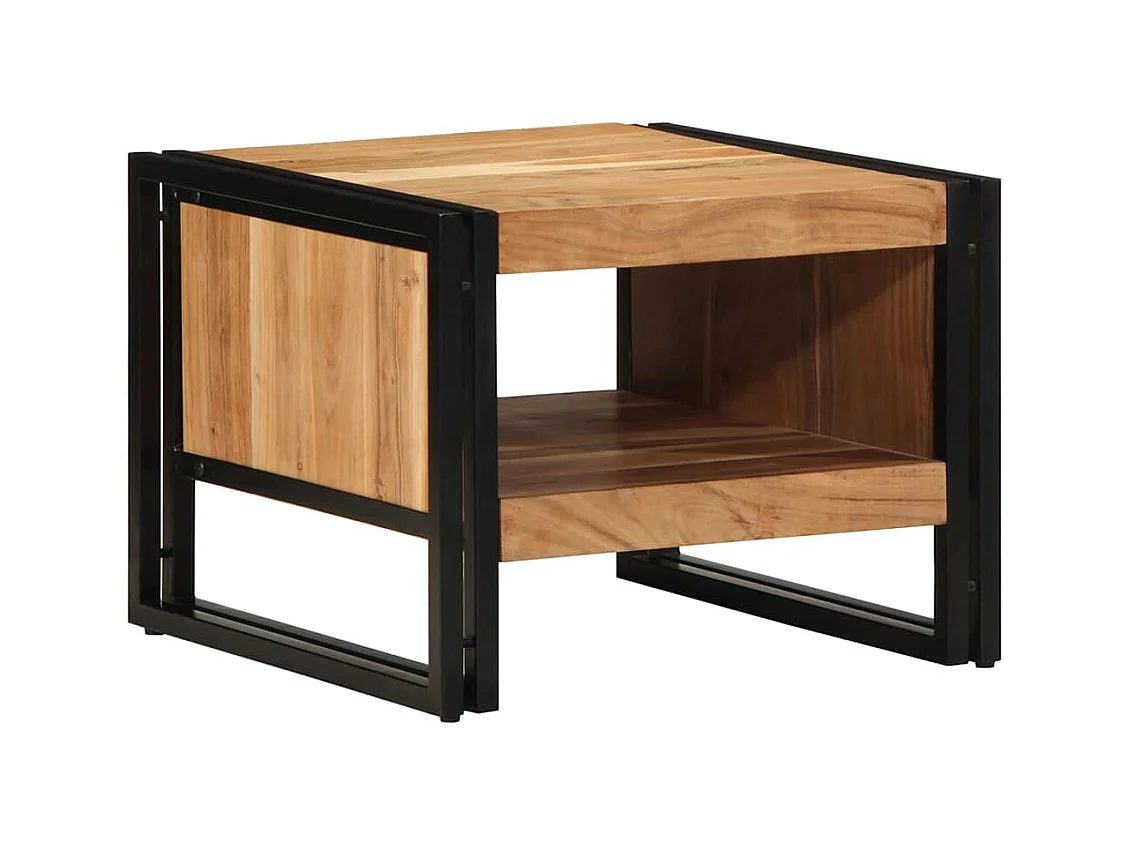 Table basse 50x50x38 cm bois massif acacia