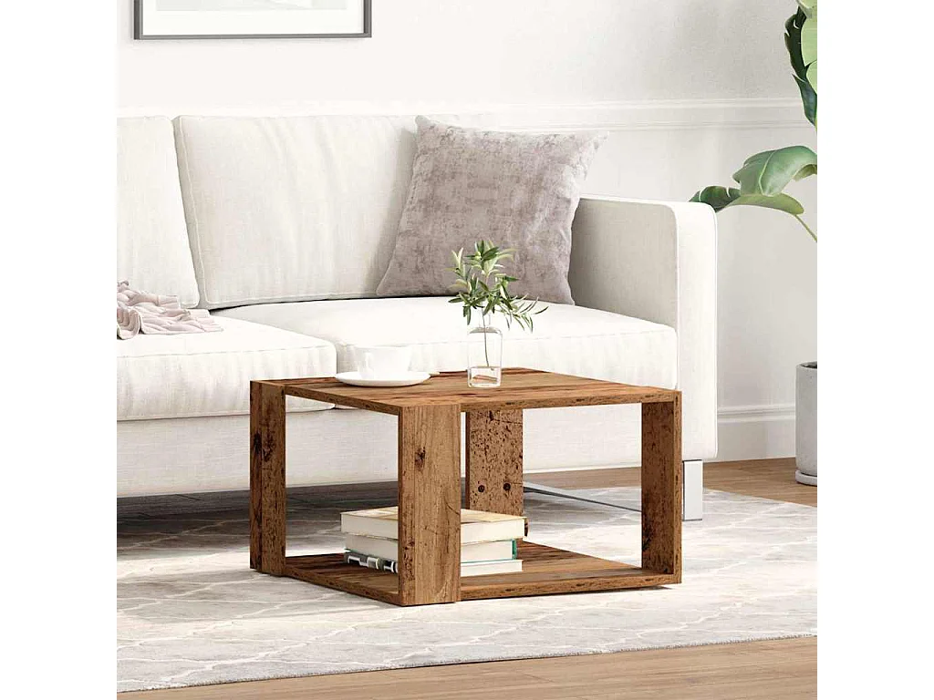 Mesa de Café Madera vieja 51.5 x 51.5 x 30 cm