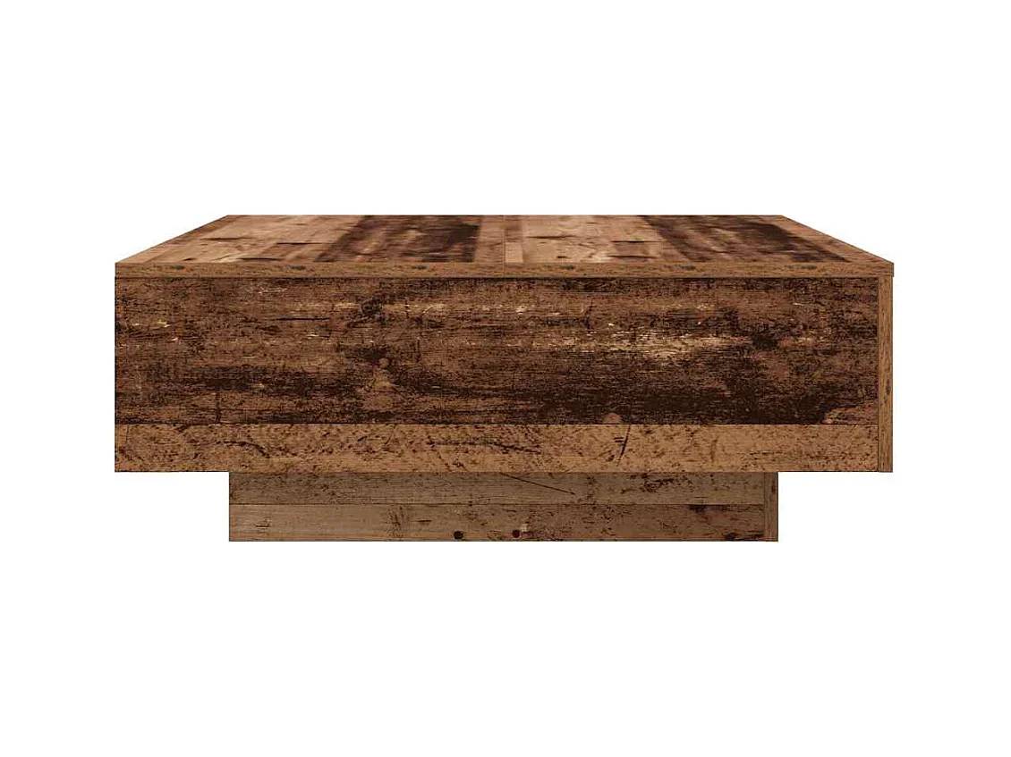 Table Basse Bois vieilli Bleu 80 x 80 x 31 cm Bois d'ingénierie