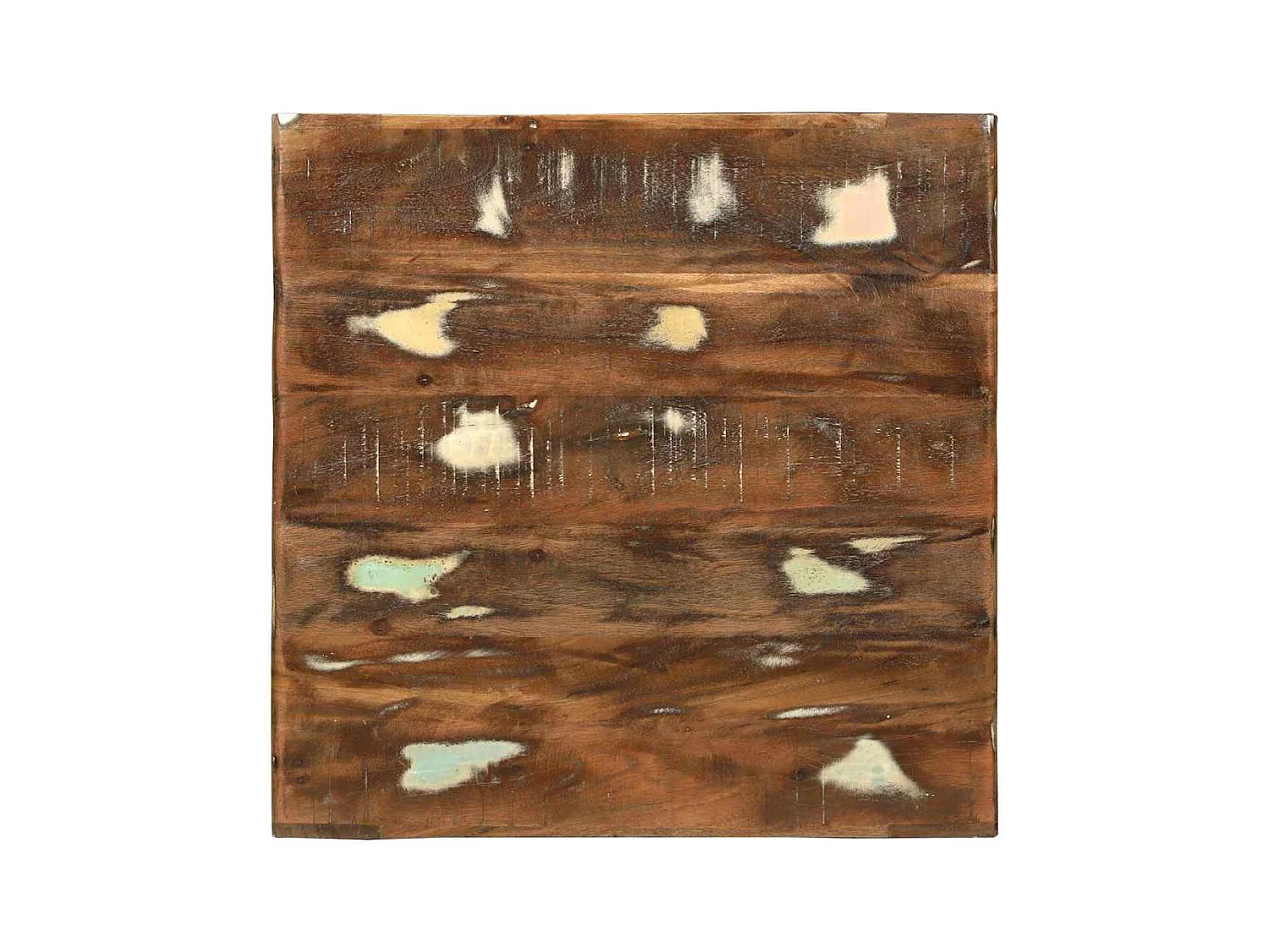 Table basse 50 x 50 x 35 cm bois de récupération massif