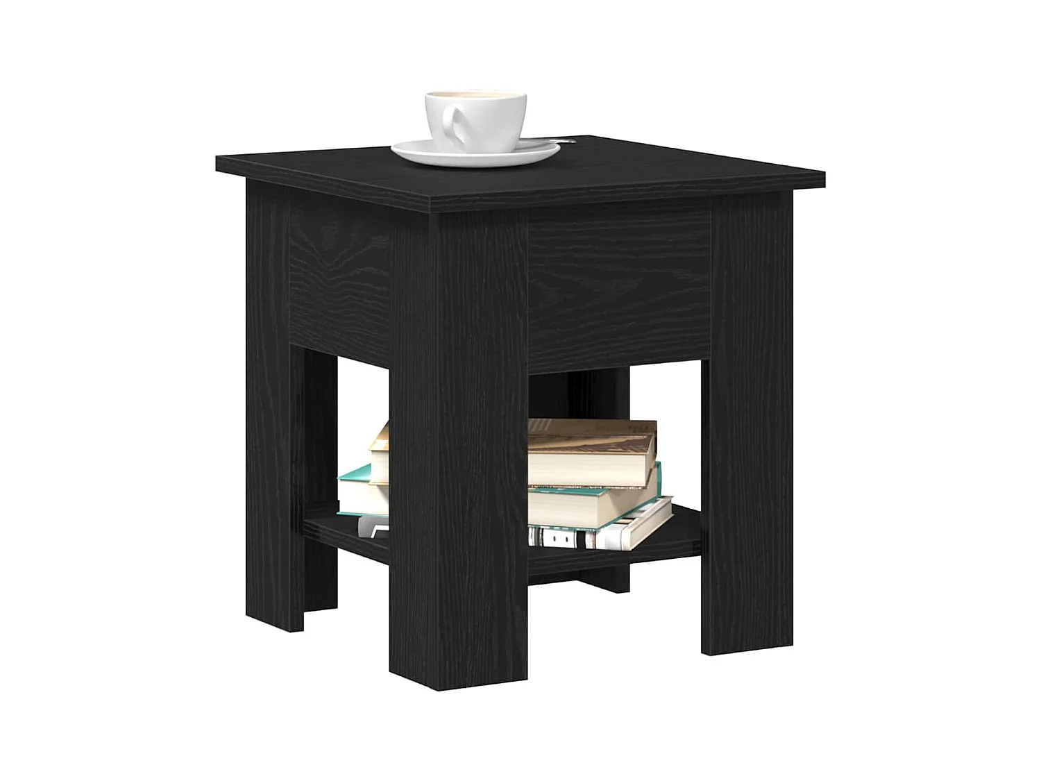 Table basse Chêne noir 40 x 40 x 42 cm Bois d'ingénierie