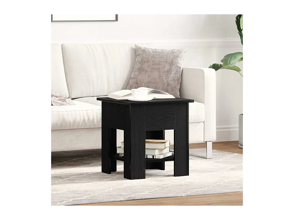 Table basse Chêne noir 40 x 40 x 42 cm Bois d'ingénierie