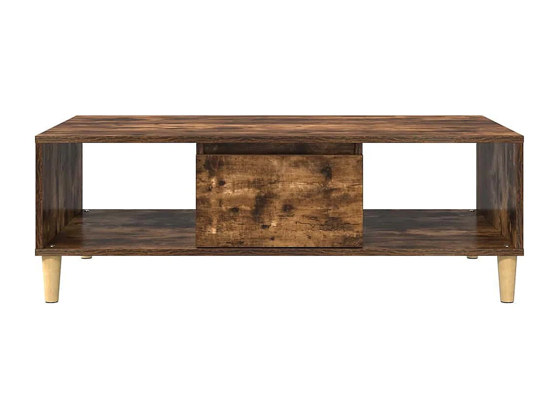 Table basse Chêne fumé 103,5 x 60 x 35 cm Bois d'ingénierie