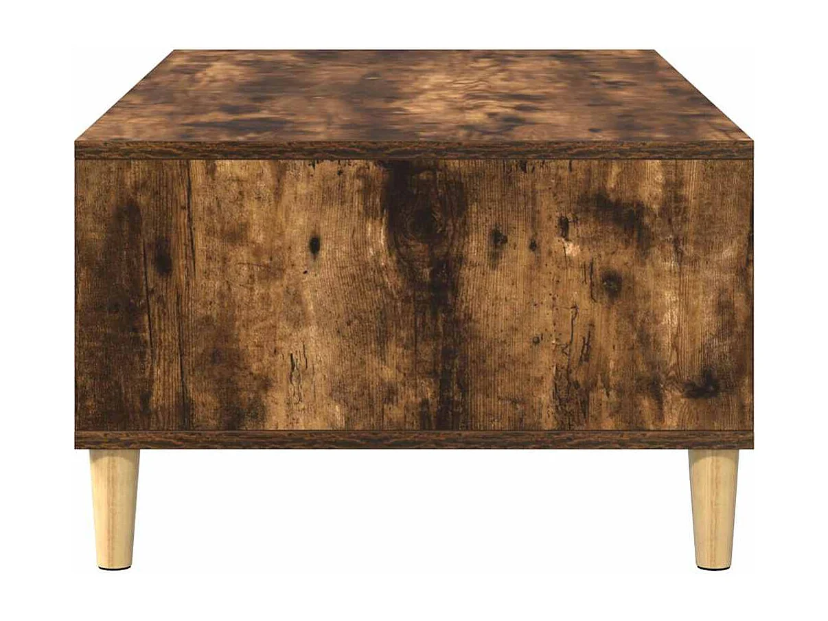 Table basse Chêne fumé 103,5 x 60 x 35 cm Bois d'ingénierie