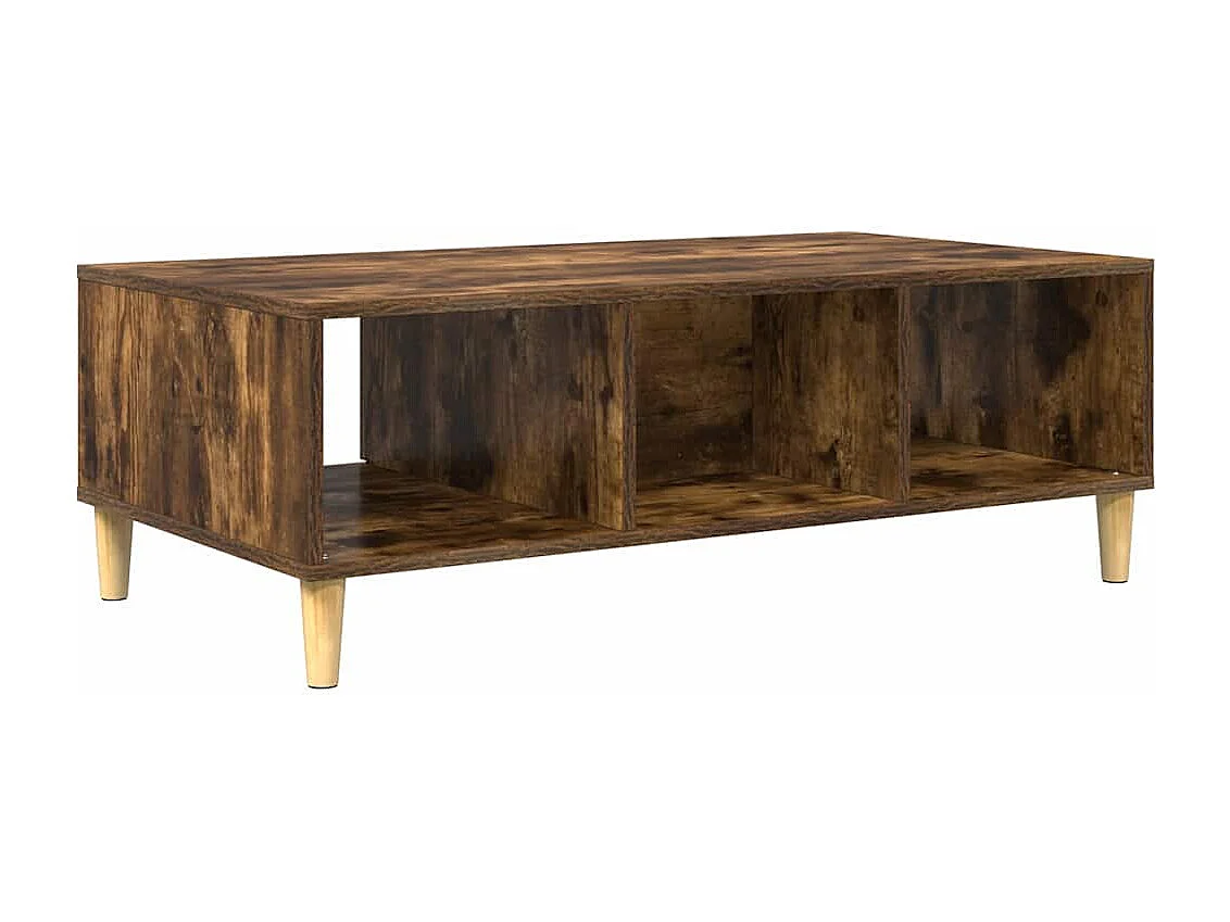 Salontafel Gerookt eiken 103,5 x 60 x 35 cm Bewerkt hout