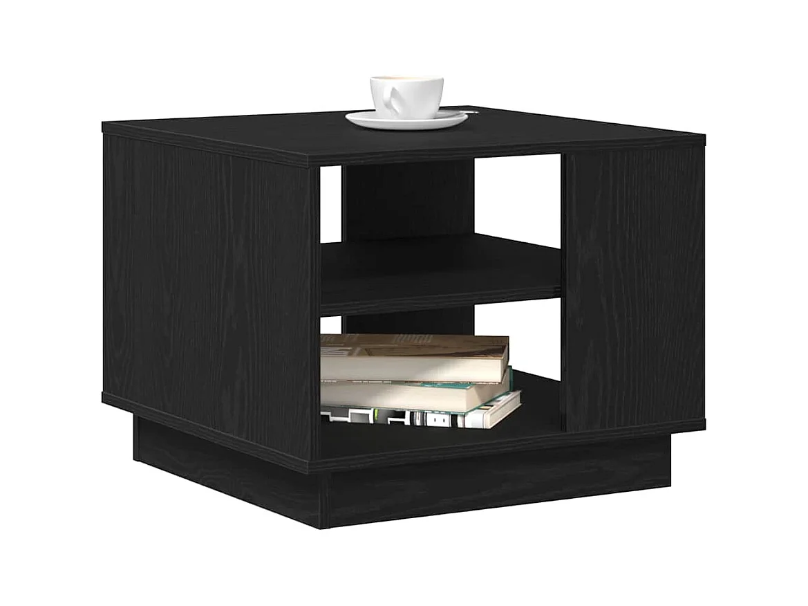 Table basse Chêne noir 55 x 55 x 42 cm Bois d'ingénierie