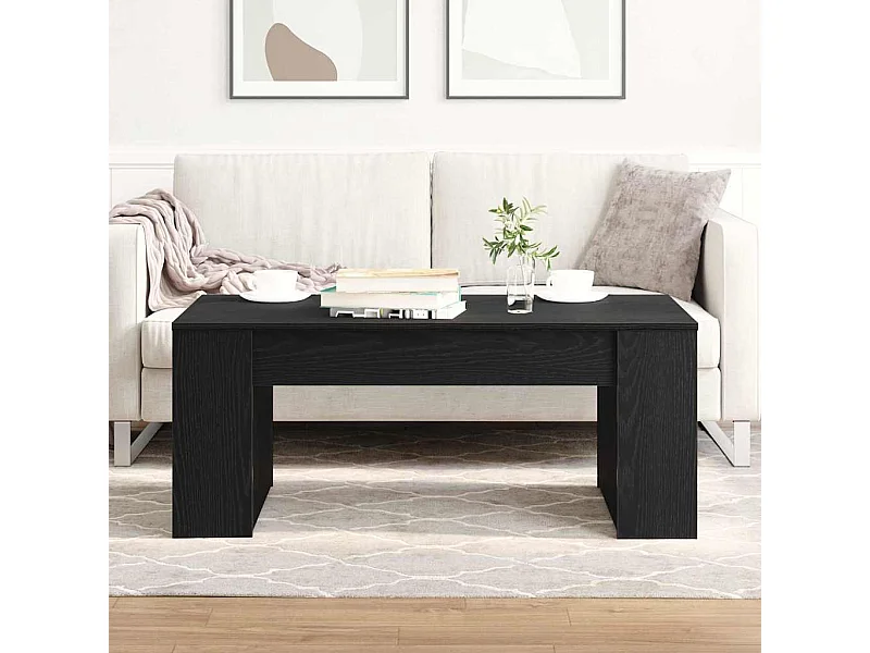 Mesa de centro Carvalho preto 102 x 55 x 42 cm