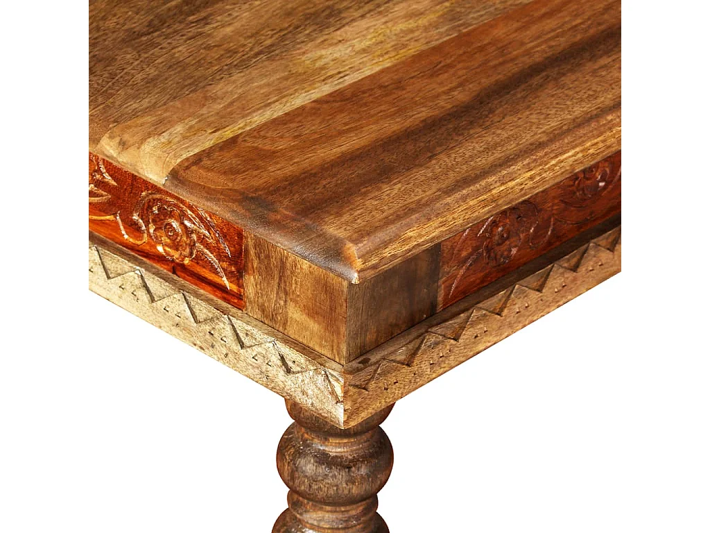 Mesa de centro madeiras mangueira/acácia maciças 110x60x38cm