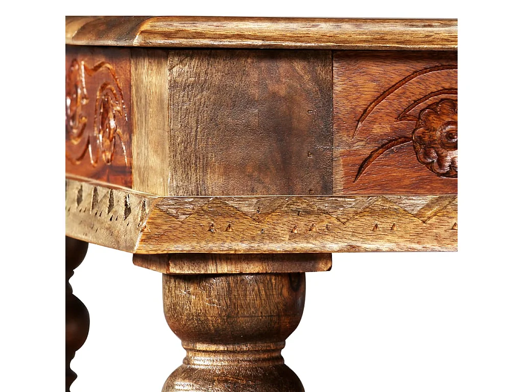 Mesa de centro madeiras mangueira/acácia maciças 110x60x38cm