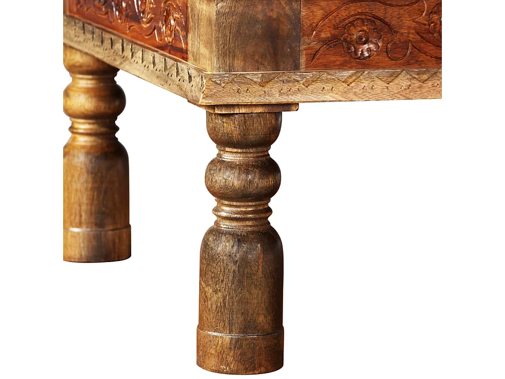 Mesa de centro madeiras mangueira/acácia maciças 110x60x38cm