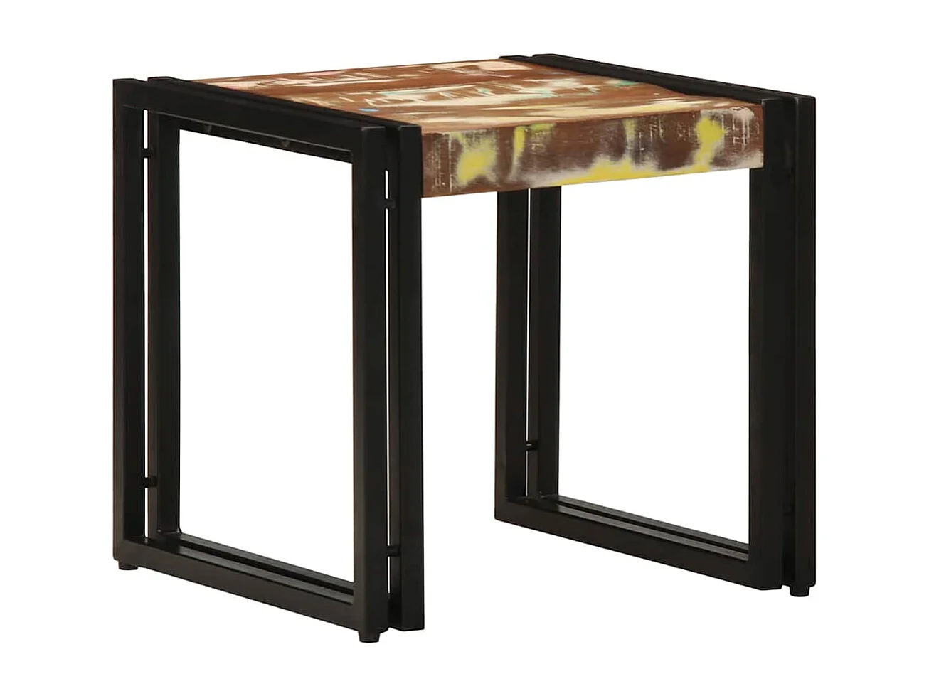 Mesa de centro 40 x 40 x 38 cm Madeira recuperada maciça