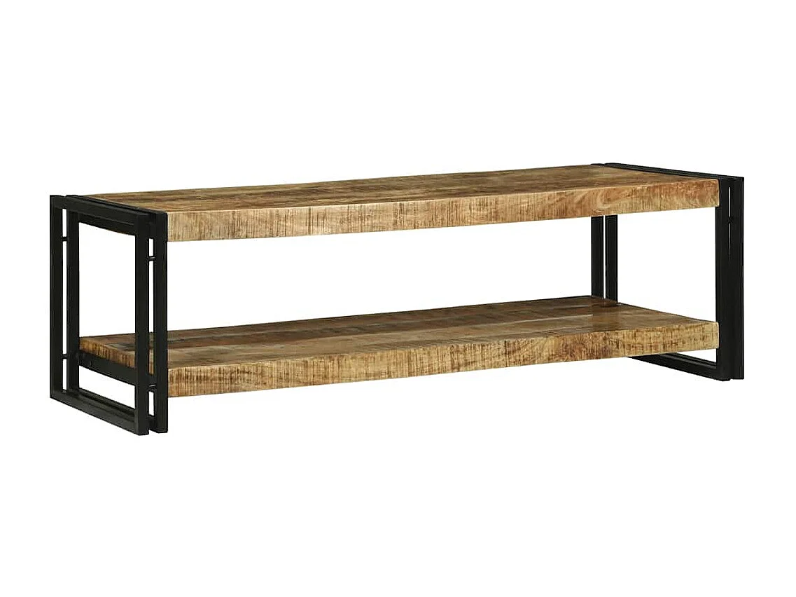 Mesa de Café Marrón 120 x 50 x 38 cm madera maciza de mango