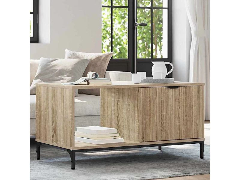 Table basse Chêne sonoma 90 x 49 x 46 cm Bois d'ingénierie
