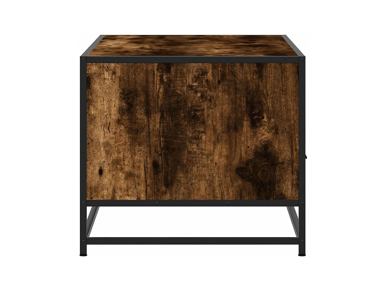 Mesa de centro 100x50x45cm deriv. madeira/metal carvalho fumado