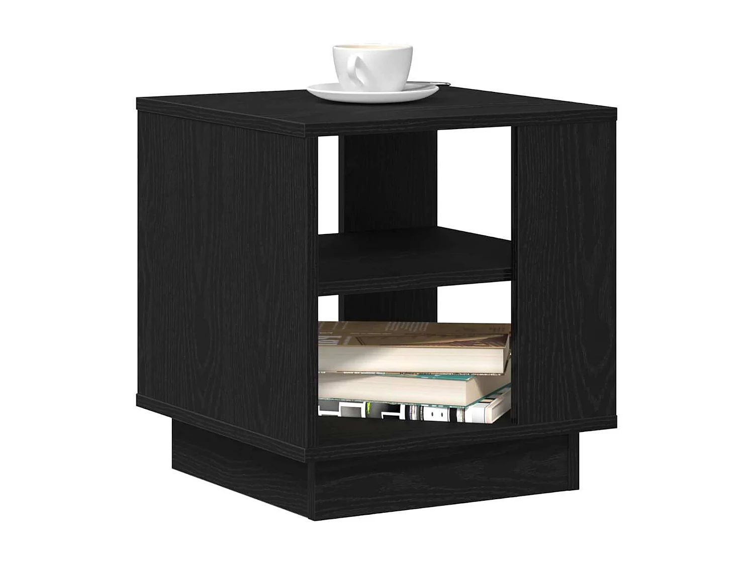 Table basse Chêne noir 40 x 40 x 43 cm Bois d'ingénierie