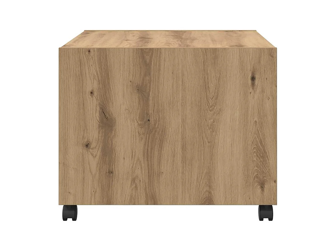 Table basse chêne artisanal 55 x 55 x 45 cm Bois d'ingénierie