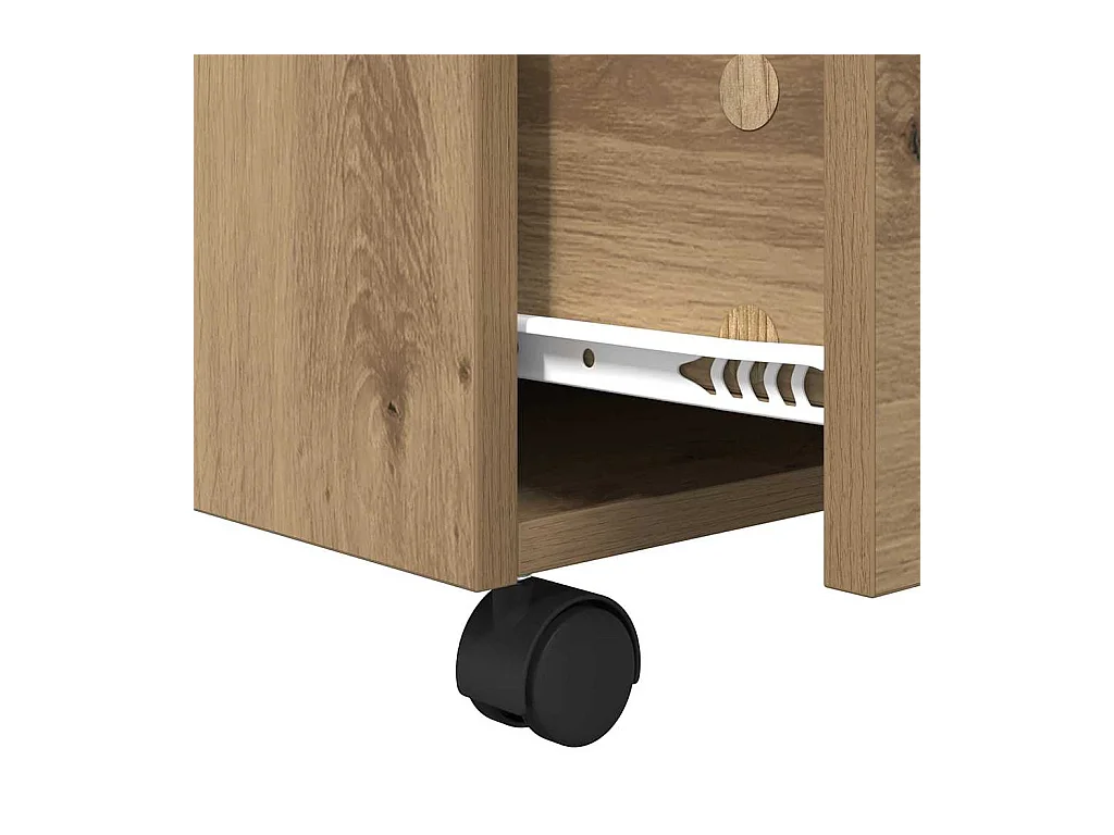 Table basse chêne artisanal 55 x 55 x 45 cm Bois d'ingénierie