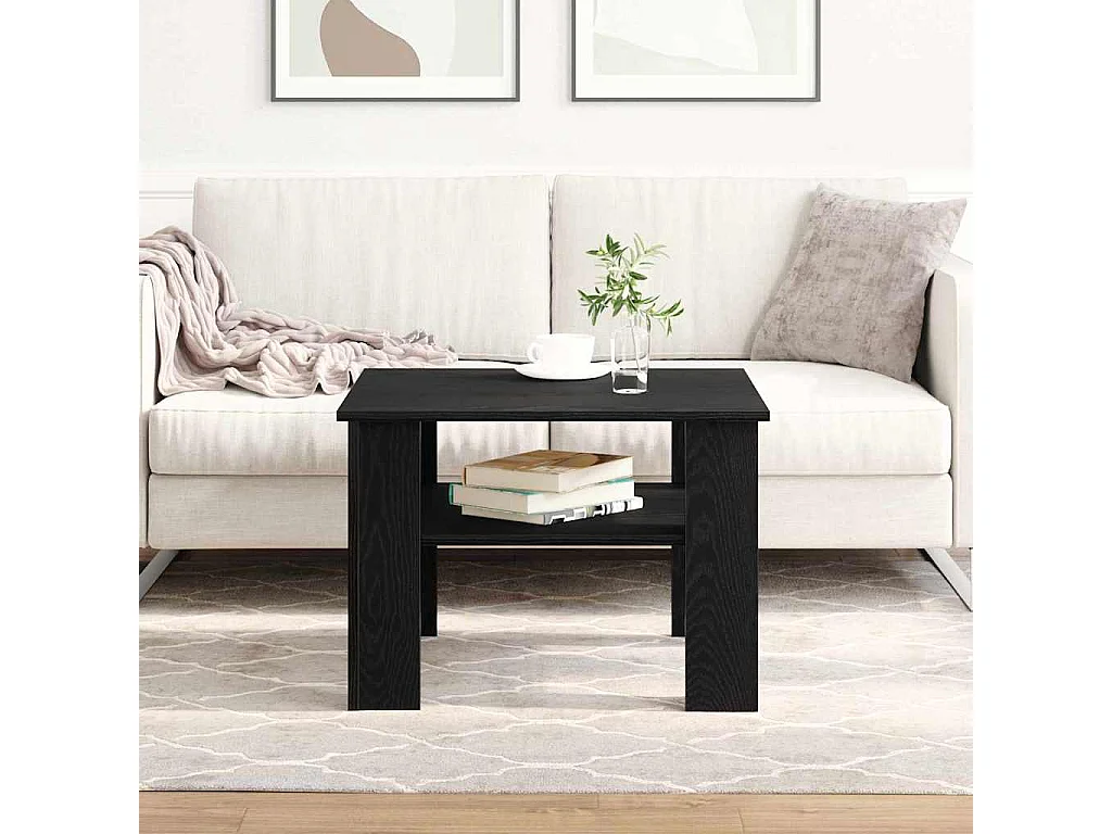 Mesa de centro Carvalho preto 60 x 60 x 42 cm