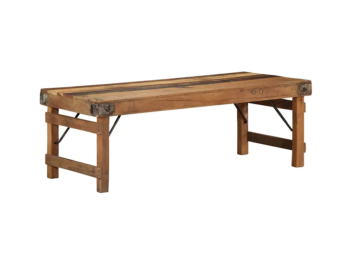Table basse Marron 110 x 55 x 40 cm bois de récupération massif