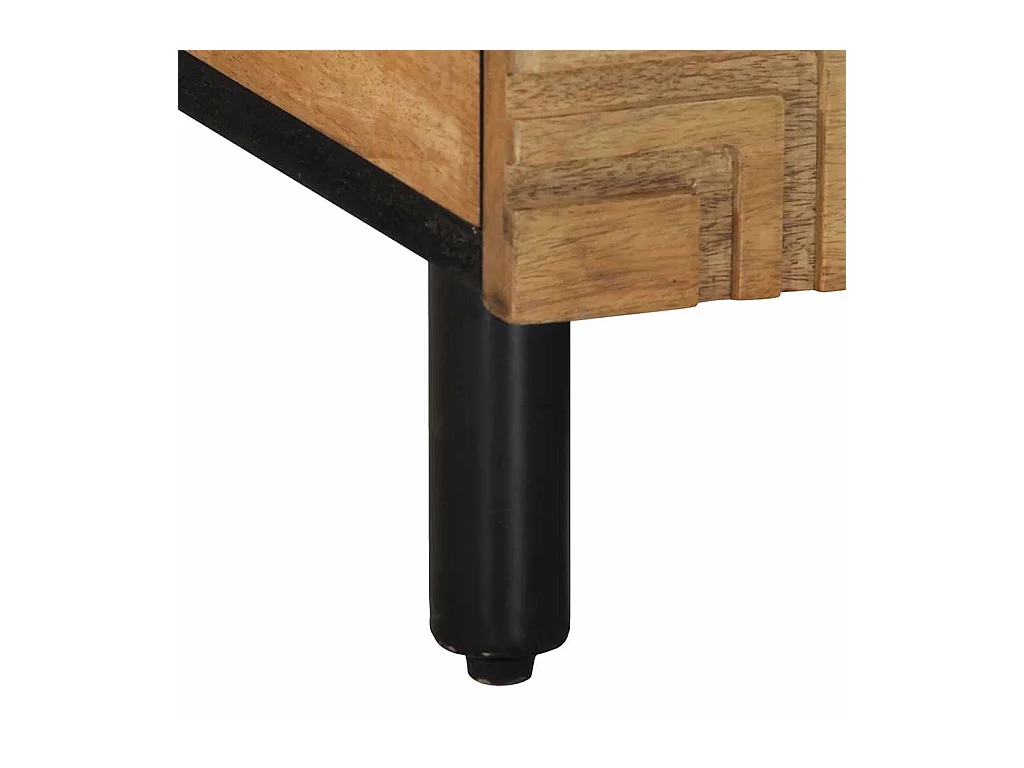 Table basse marron 100x54x40 cm bois massif de manguier