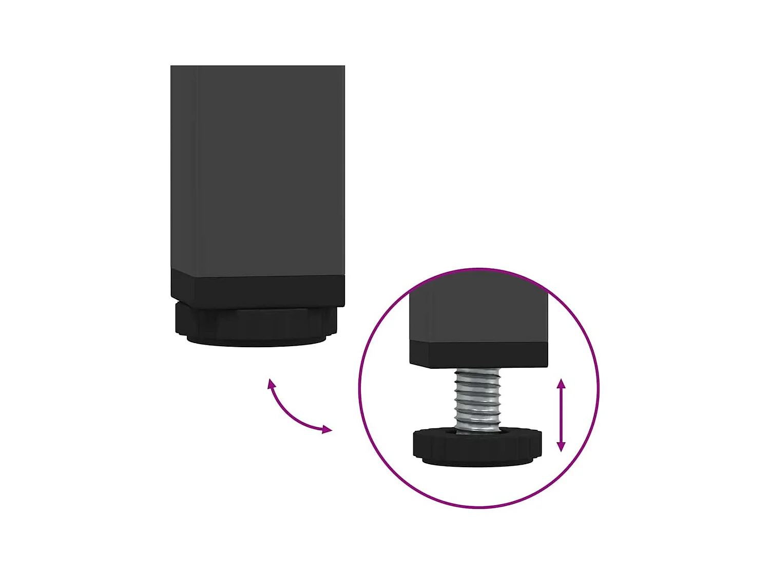 Table basse noir 101,5x50x43,5 cm acier laminé à froid