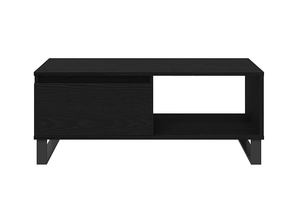 Table Basse Chêne noir 90 x 50 x 36,5 cm Bois d'ingénierie