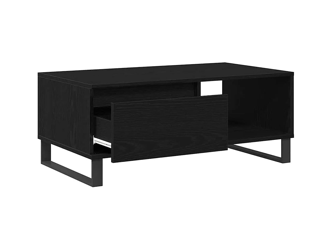 Table Basse Chêne noir 90 x 50 x 36,5 cm Bois d'ingénierie