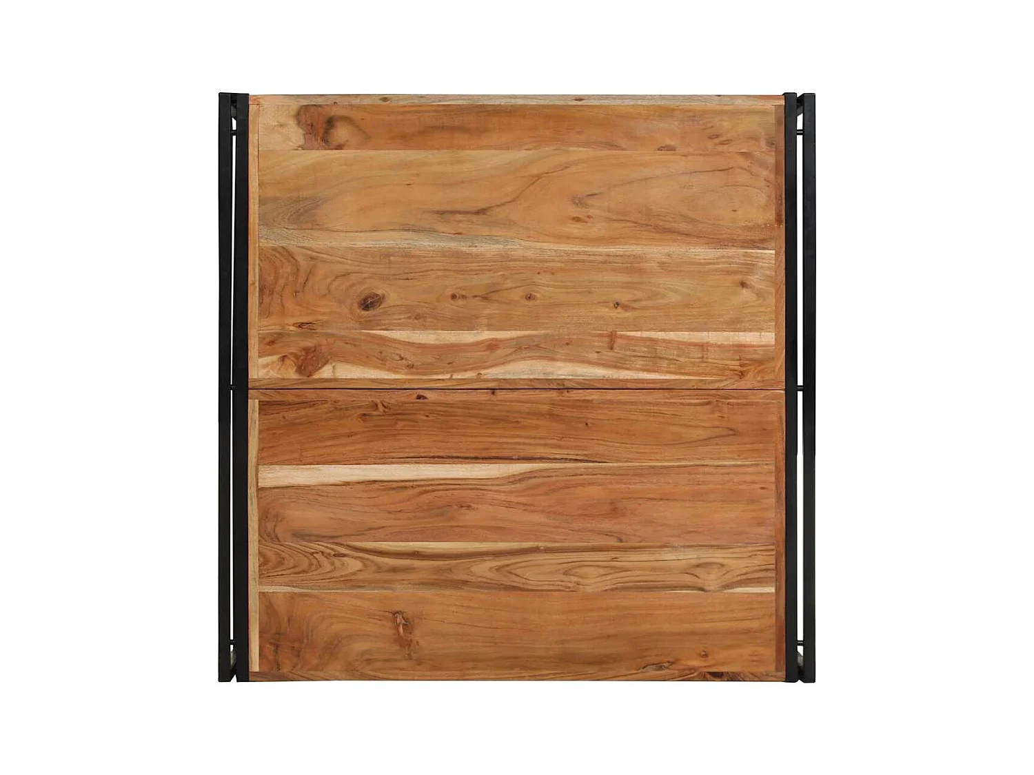 Table basse 100x100x35 cm bois massif acacia