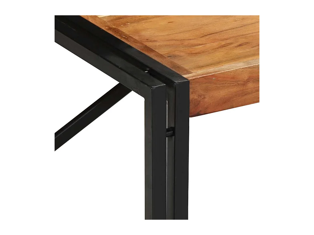 Table basse 100x100x35 cm bois massif acacia