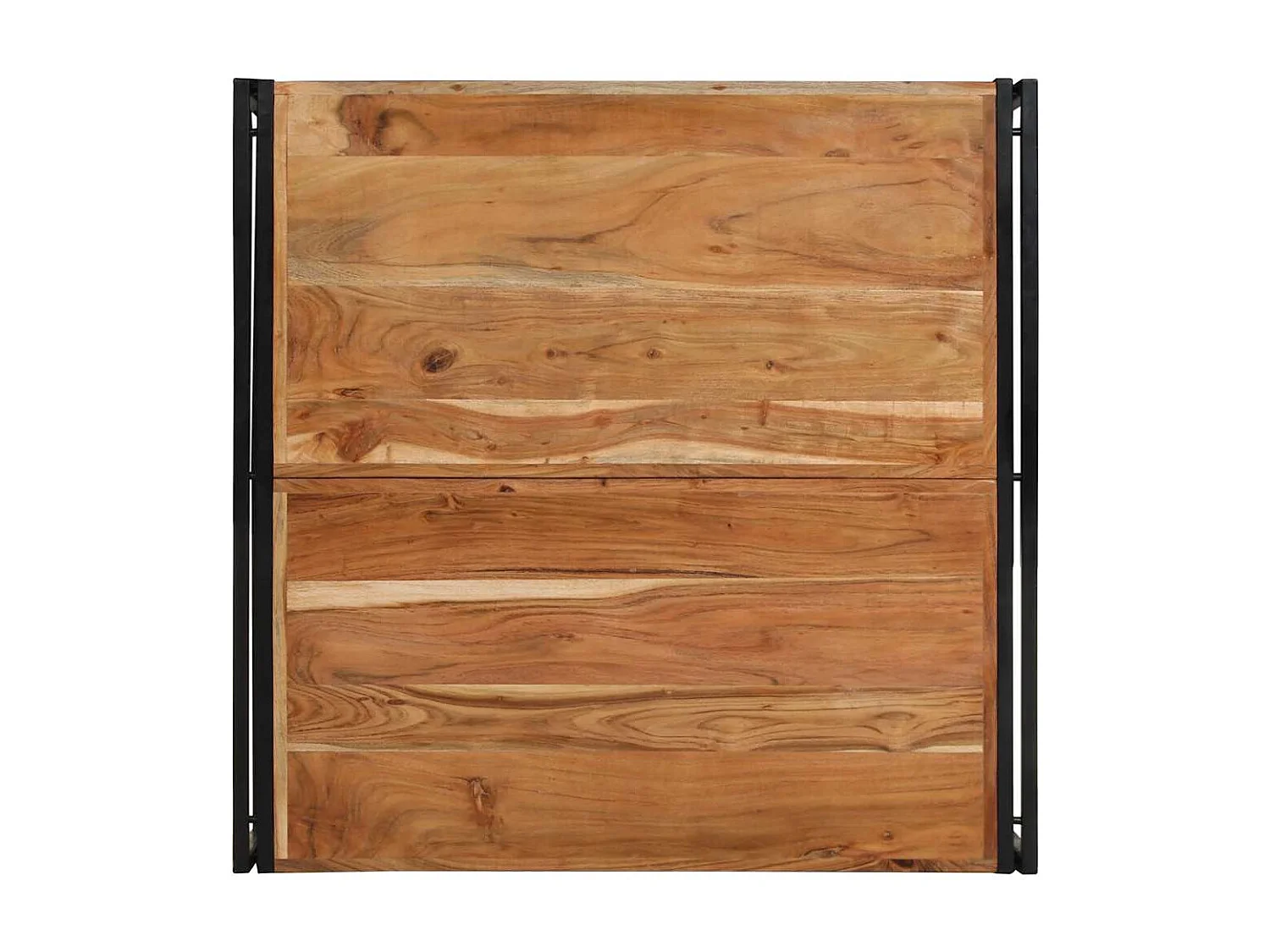 Table basse 100x100x35 cm bois massif acacia