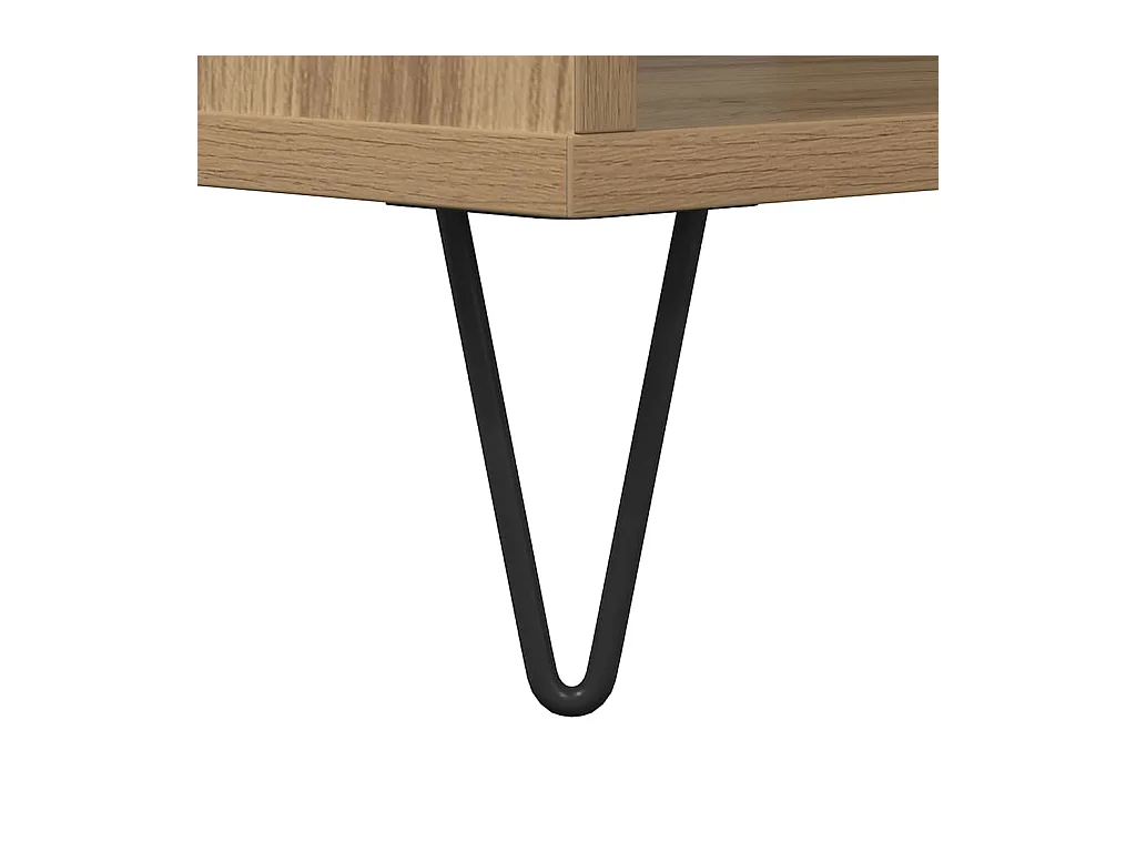 Mesa centro 90x49x45 cm derivados de madeira carvalho artisiano