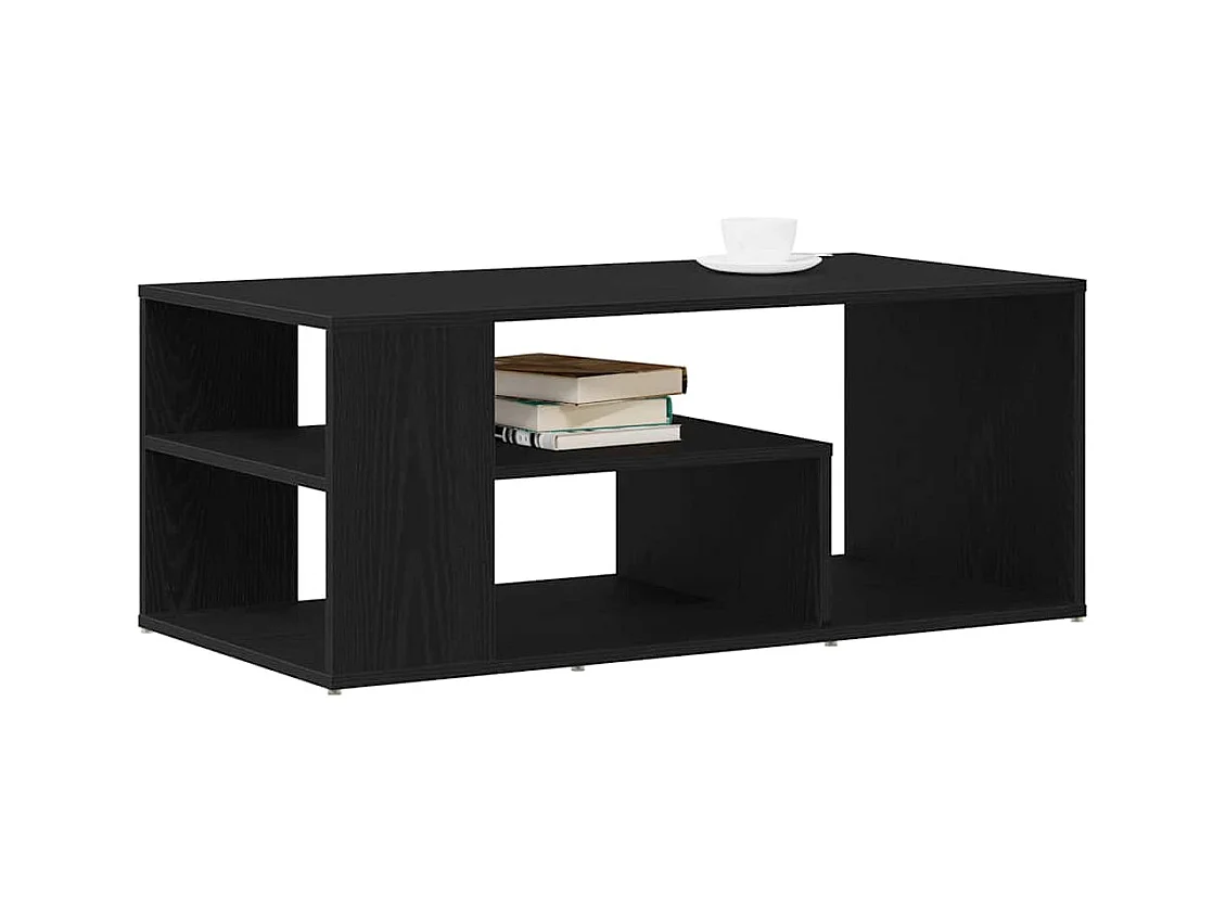 Salontafel Zwart eiken 100 x 50 x 40 cm Bewerkt hout