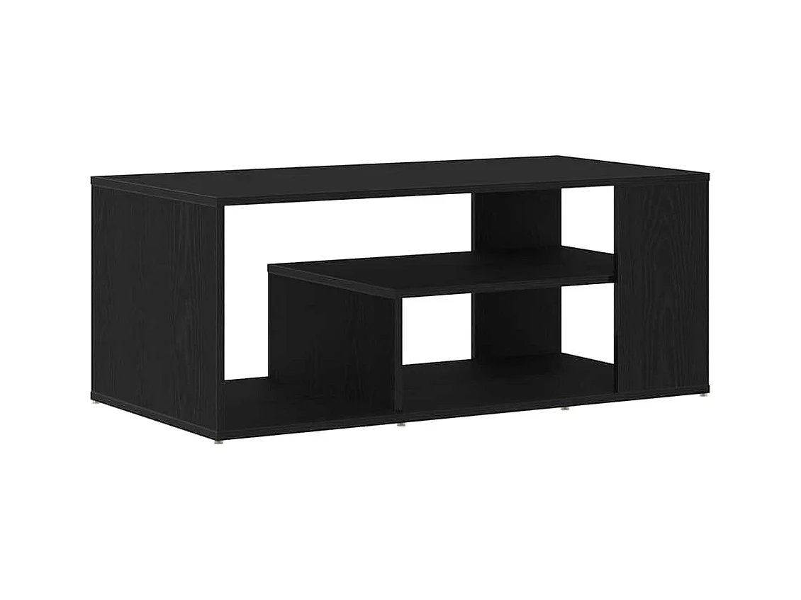 Salontafel Zwart eiken 100 x 50 x 40 cm Bewerkt hout