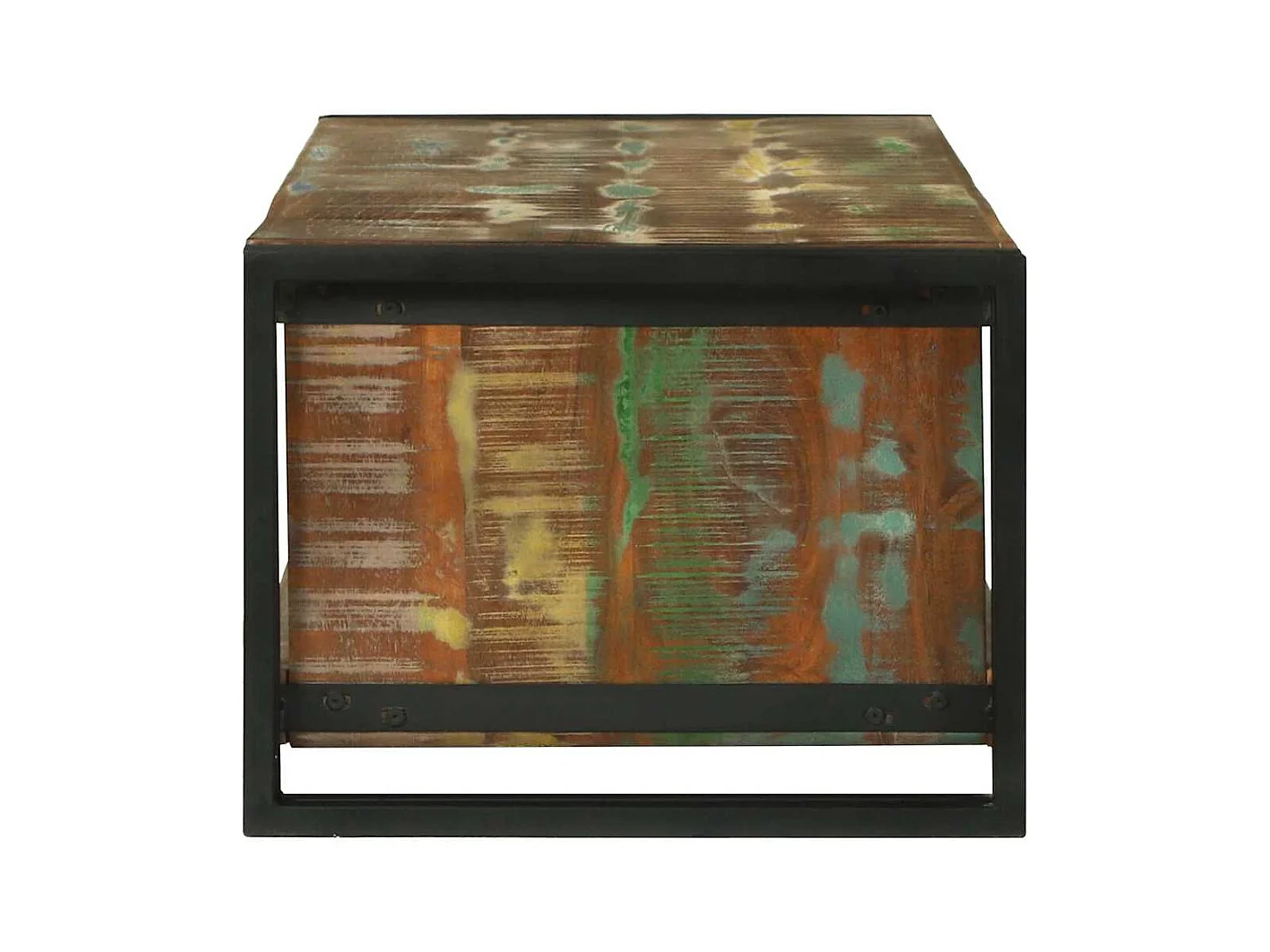 Table basse Marron 120 x 50 x 38 cm bois de récupération massif