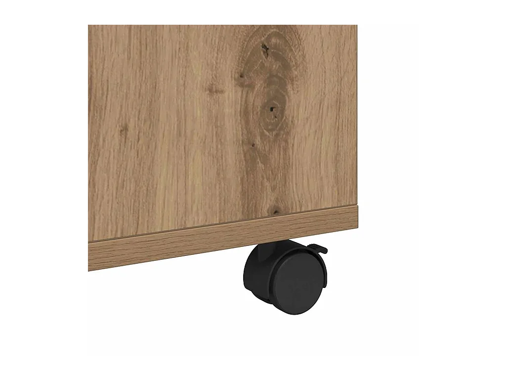 Table basse chêne artisanal 75 x 75 x 38 cm Bois d'ingénierie