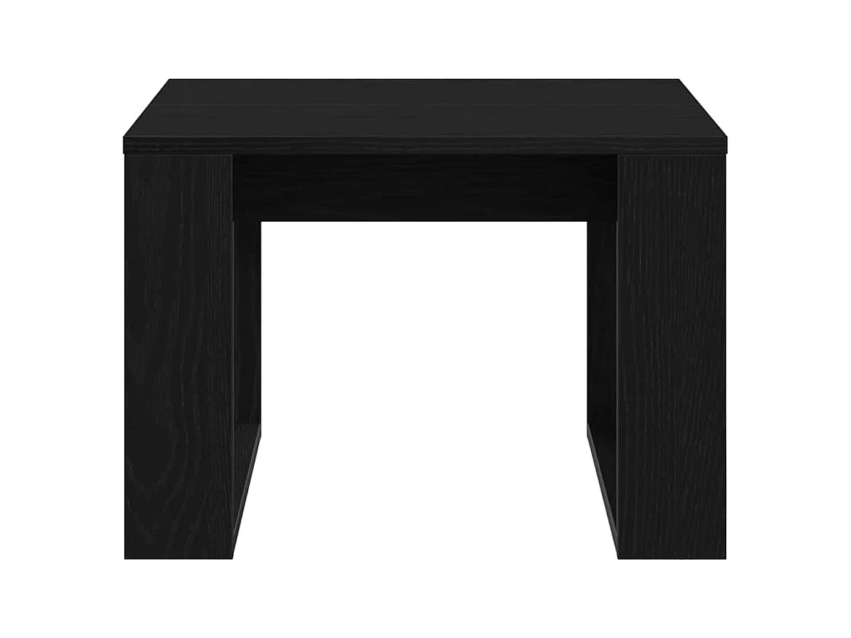 Table basse Chêne noir 50 x 50 x 35 cm Bois d'ingénierie